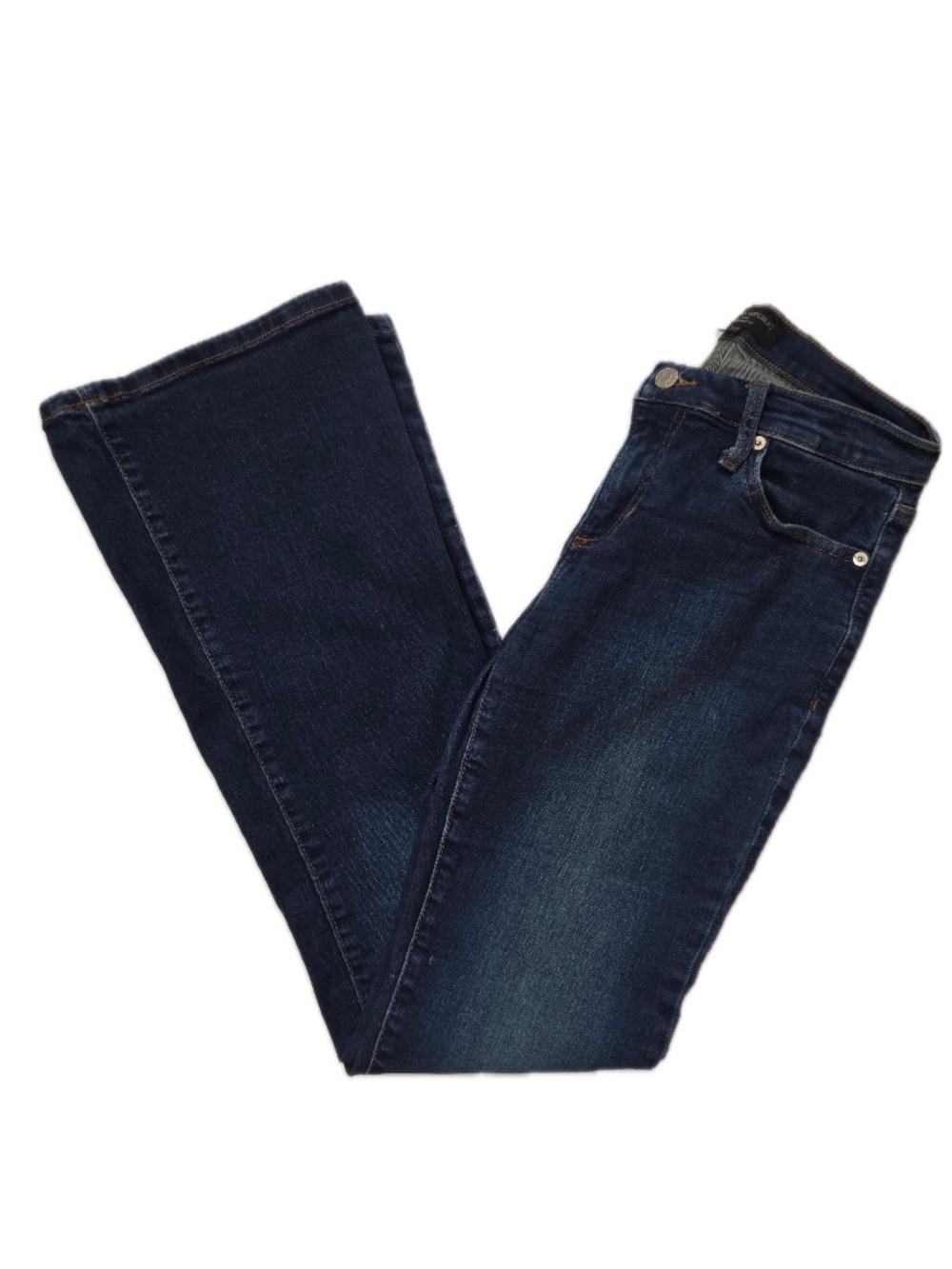 Banana Republic Jeans Womens 4 27 Blue Bootcut Dark Wash Stretch Denim